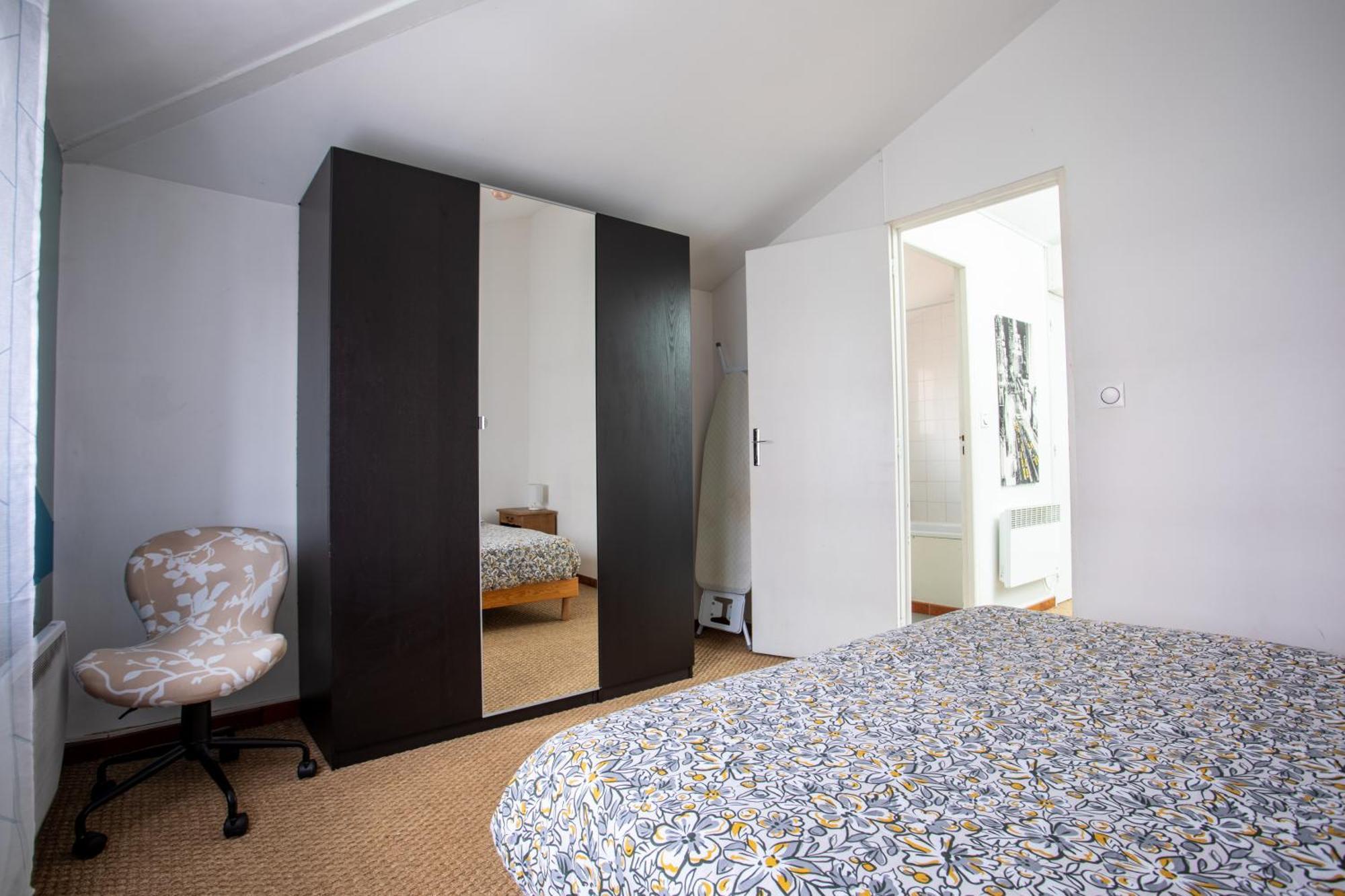 T2 Toulouse 40M2, Lit Queen Size, Climatisation, Quartier Sympa, Terrasse エクステリア 写真